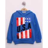 Toontoy Erkek Çocuk Pullu U.s.a Bayraklı Nakışlı Sweatshirt