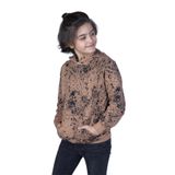 Toontoy Erkek Çocuk Püskürtme Baskılı Sweatshirt - 6 Yaş - Kahverengi