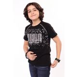 Toontoy Erkek Çocuk Racing Team Yazılı Barkod Baskılı Tişört