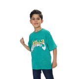 Toontoy Erkek Çocuk Reality Baskılı Tişört Koyu Yeşil 6 YAŞ