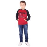 Toontoy Erkek Çocuk Reglan Kol Detaylı Cepli Sweatshirt Bordo 10 YAŞ