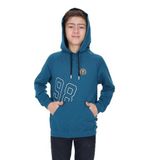 TOONTOY Erkek Çocuk Relax Fit Kapüşonlu Cepli Hafif Düşük Omuz Baskılı Sweatshirt, 6-7 Yaş, 24454, Petrol Mavi, erkek-çocuk