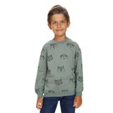 Toontoy Erkek Çocuk Relax Fit Kapüşonlu Cepli Hafif Düşük Omuz Nakışlı Sweatshirt