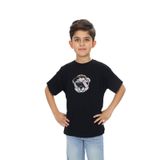 Toontoy Erkek Çocuk Şapkalı Ayı Baskılı Tişört Siyah 6 YAŞ