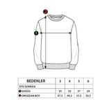 Toontoy Erkek Çocuk Sayı Baskılı Sweatshirt Koyu Yeşil 3 YAŞ