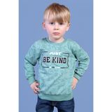 Toontoy Erkek Çocuk Sayı Baskılı Sweatshirt Yeşil 3 YAŞ