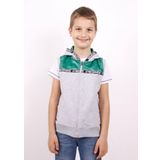 Toontoy Erkek Çocuk Şeritli Kapüşonlu Yelek