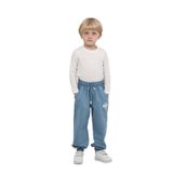 Toontoy Erkek Çocuk Skate Baskılı Eşofman Alt - 5 Yaş - Mavi