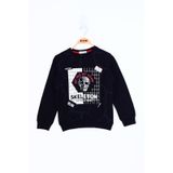Toontoy Erkek Çocuk Skeleton Baskılı Sweatshirt