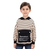 Toontoy Erkek Çocuk Speaker Baskılı Sweatshirt Bej 6 YAŞ