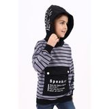 Toontoy Erkek Çocuk Speaker Baskılı Sweatshirt Gri 3 YAŞ