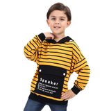 Toontoy Erkek Çocuk Speaker Baskılı Sweatshirt Hardal 5 YAŞ