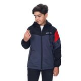 Toontoy Erkek Çocuk Sport Baskılı Kapüşonlu Yağmurluk Füme 7 YAŞ