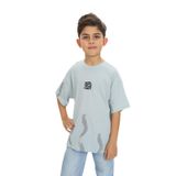 Toontoy Erkek Çocuk Sport Yazılı Fırça Baskılı Tişört Yeşil 7 YAŞ