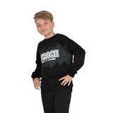 TOONTOY Erkek Çocuk Stance Baskılı Sweatshirt, 6-7 Yaş, 24763, Siyah, erkek-çocuk