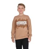 Toontoy Erkek Çocuk Stance Baskılı Sweatshirt Kahve