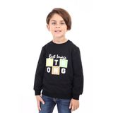 Toontoy Erkek Çocuk Strong Baskılı Sweatshirt Siyah 4 YAŞ