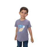 Toontoy Erkek Çocuk Su Kaplumbağası Baskılı Tişört Gri 4 YAŞ