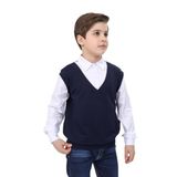 Toontoy Erkek Çocuk Süveterli Okul Gömlek Beyaz 12-13 YAŞ