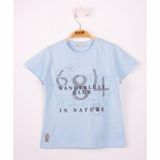 Toontoy Erkek Çocuk T-Shirt 684 Gofre Baskı Mavi 6 YAŞ