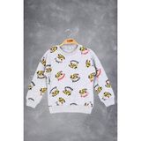 Toontoy Erkek Çocuk Tıger Baskılı Sweatshirt - 3 Yaş - Gri Melanj