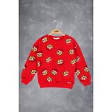 Toontoy Erkek Çocuk Tıger Baskılı Sweatshirt - 4 Yaş - Kırmızı