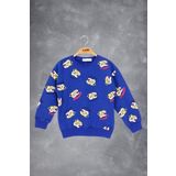 Toontoy Erkek Çocuk Tıger Baskılı Sweatshirt Saks 2 YAŞ