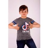 Toontoy Erkek Çocuk Tiktok Baskılı Tişört