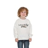 TOONTOY Erkek Çocuk Tnty Design Baskılı Sweatshirt, 7 Yaş, 24768, Ekru, erkek-çocuk