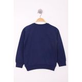 TOONTOY Erkek Çocuk Uçak Baskılı Sweatshirt Antrasit Melanj, 7 Yaş, 13442-, Antrasit Melanj, erkek-çocuk
