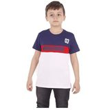 Toontoy Erkek Çocuk Worldwıde Yazı Baskılı Tişört Lacivert 8-9 YAŞ