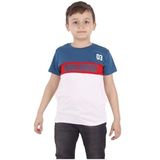 Toontoy Erkek Çocuk Worldwıde Yazı Baskılı Tişört Petrol Mavi 6-7 YAŞ