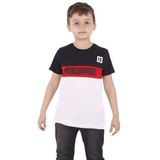 Toontoy Erkek Çocuk Worldwıde Yazı Baskılı Tişört Siyah 4-5 YAŞ