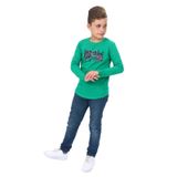 Toontoy Erkek Çocuk Yaprak Baskılı Tişört Yeşil 6-7 YAŞ