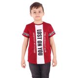 TOONTOY Erkek Çocuk Yazı Baskılı Tişört 7 Yaş, 12785-