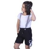 Toontoy Erkek Neon Baskılı Cepli Şort - 8 - 9 Yaş - Beyaz
