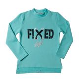 Toontoy Fixed Varak Baskılı Mavi Kız Çocuk Sweatshirt