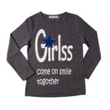 Toontoy Girls Taşlı Pullu Nakışlı Kız Çocuk Sweatshirt