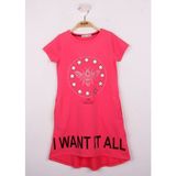 Toontoy I Want It All Baskılı Kız Çocuk Elbise