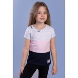 Toontoy Kids Garnili Nakış Detaylı Açık Pembe Kız Çocuk T-shirt