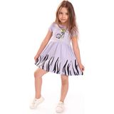 Toontoy Kids Kız Bebek Baskılı Elbise - 9 Ay - Mavi