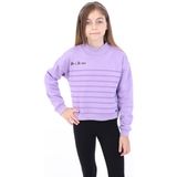 Toontoy Kids Kız Çocuk Baskılı Sweatshirt - 6 - 7 Yaş - Lila