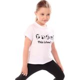 Toontoy Kids Kız Çocuk Baskılı Tişört10 - 8 Yaş - Beyaz