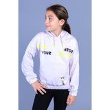 Toontoy Kids Kız Çocuk Kanguru Cepli Baskılı Sweatshirt - 8 Yaş - Pembe