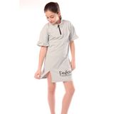 Toontoy Kids Kız Çocuk Yakalı Fermuar Detaylı Perfect Fit Baskılı Elbise - Yeşil - 13 - 14 Yaş