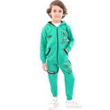 Toontoy Kids Toontoy Erkek Çocuk Baskılı Eşofman Takım - 2 Yaş - Koyu Yeşil
