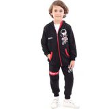 Toontoy Kids Toontoy Erkek Çocuk Baskılı Eşofman Takım - 4 Yaş - Siyah