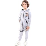 Toontoy Kids Toontoy Erkek Çocuk Baskılı Eşofman Takım - 6 Yaş - Gri Melanj