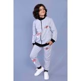 Toontoy Kids Toontoy Erkek Çocuk Baskılı Iki Yanı Cepli Eşofman Takımı - 6 - 7 Yaş - Gri Melanj