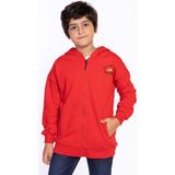 Toontoy Kids Toontoy Erkek Çocuk Baskılı Kapşonlu Hırka - Kırmızı - 13 - 14 Yaş